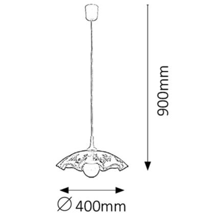 Rabalux 4795 - Candelabro VINO E27/60W/230V