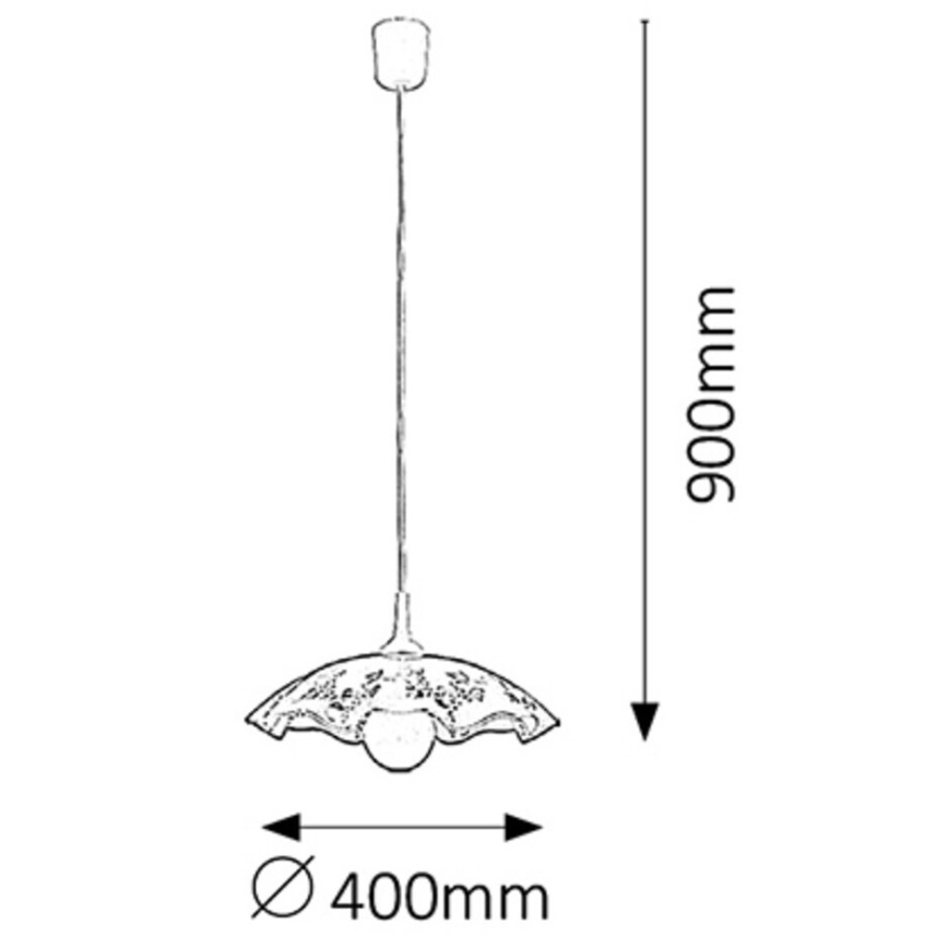 Rabalux 4795 - Candelabro VINO E27/60W/230V