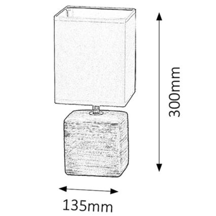 Rabalux - Lâmpada de mesa 1xE14/40W/230V