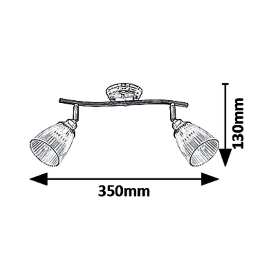 Foco 2xE14/40W/230V