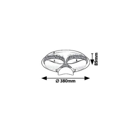 Rabalux 5050 - Luz de teto fosca LED CAPRIANA LED/18W/230V