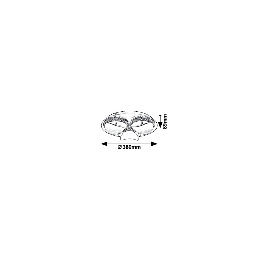 Rabalux 5050 - Luz de teto fosca LED CAPRIANA LED/18W/230V