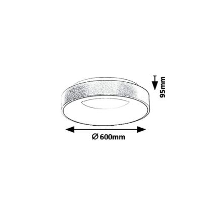 Rabalux 5053 - Luz de teto LED CARMELA LED/50W/230V