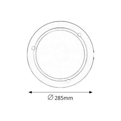 Rabalux - Iluminação de teto 1xE27/60W/230V diâmetro 28,5 cm