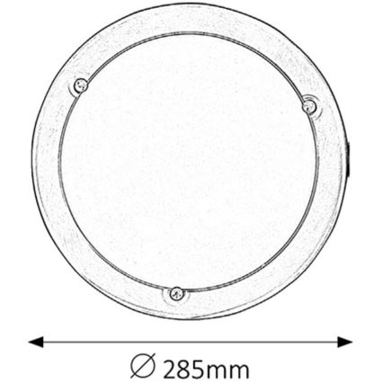 Rabalux - Iluminação de teto 1xE27/60W/230V diâmetro 28,5 cm