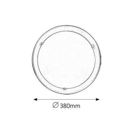 Rabalux - Iluminação de teto 2xE27/60W/230V diâmetro 38 cm