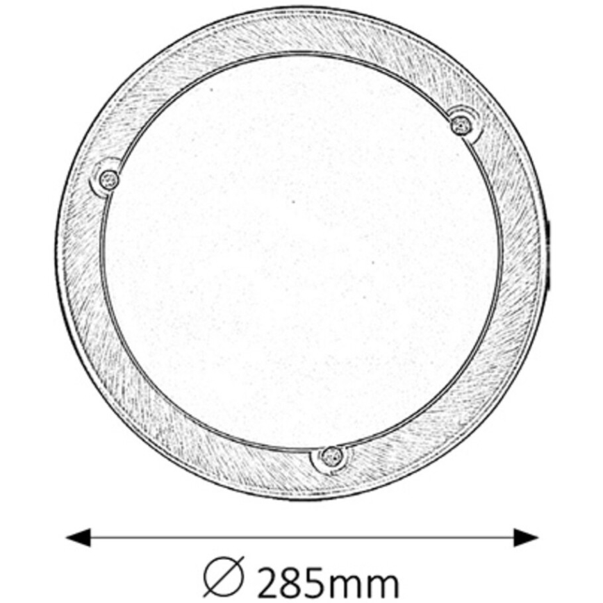 Rabalux - Iluminação de teto 1xE27/60W/230V diâmetro 28,5 cm