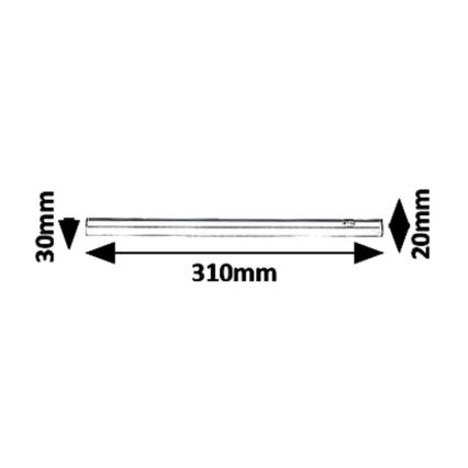 Luz de fundo de armário de cozinha LED LED/4W/230V