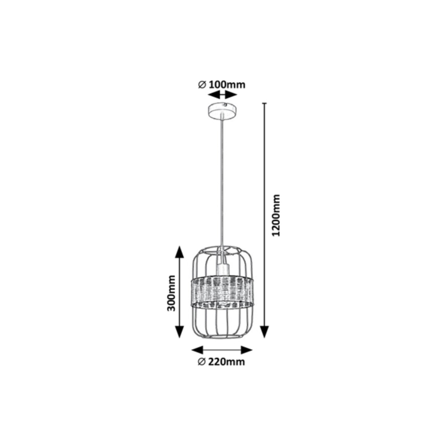 Rabalux - Candelabro suspenso 1xE27/40W/230V