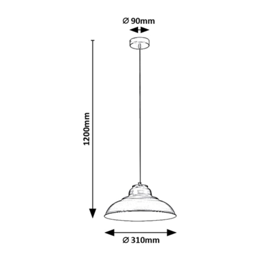 Rabalux - Candelabro suspenso 1xE27/60W/230V