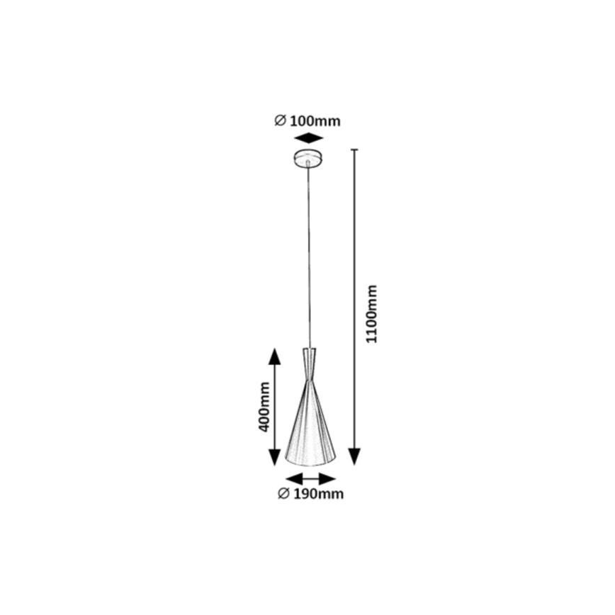 Rabalux - Candeeiro suspenso 1xE27/40W/230V