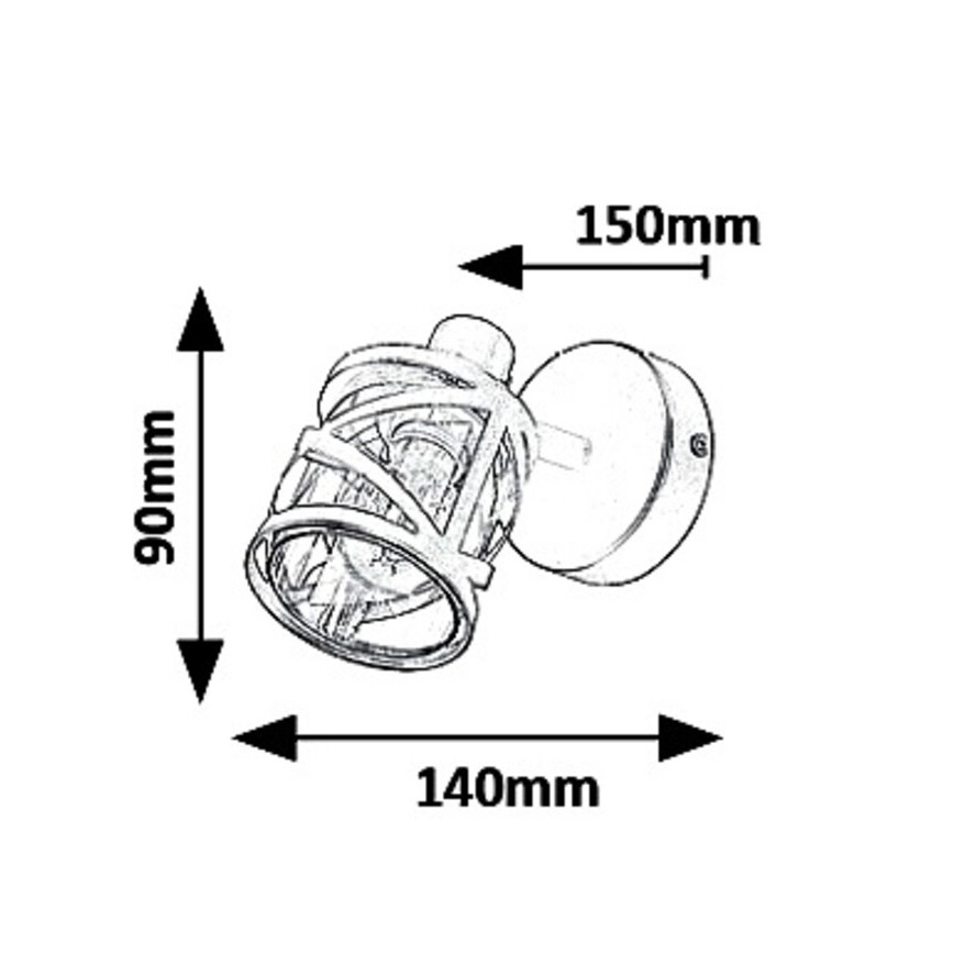 Rabalux 5335 - Foco de parede OBERON 1xE14/40W/230V