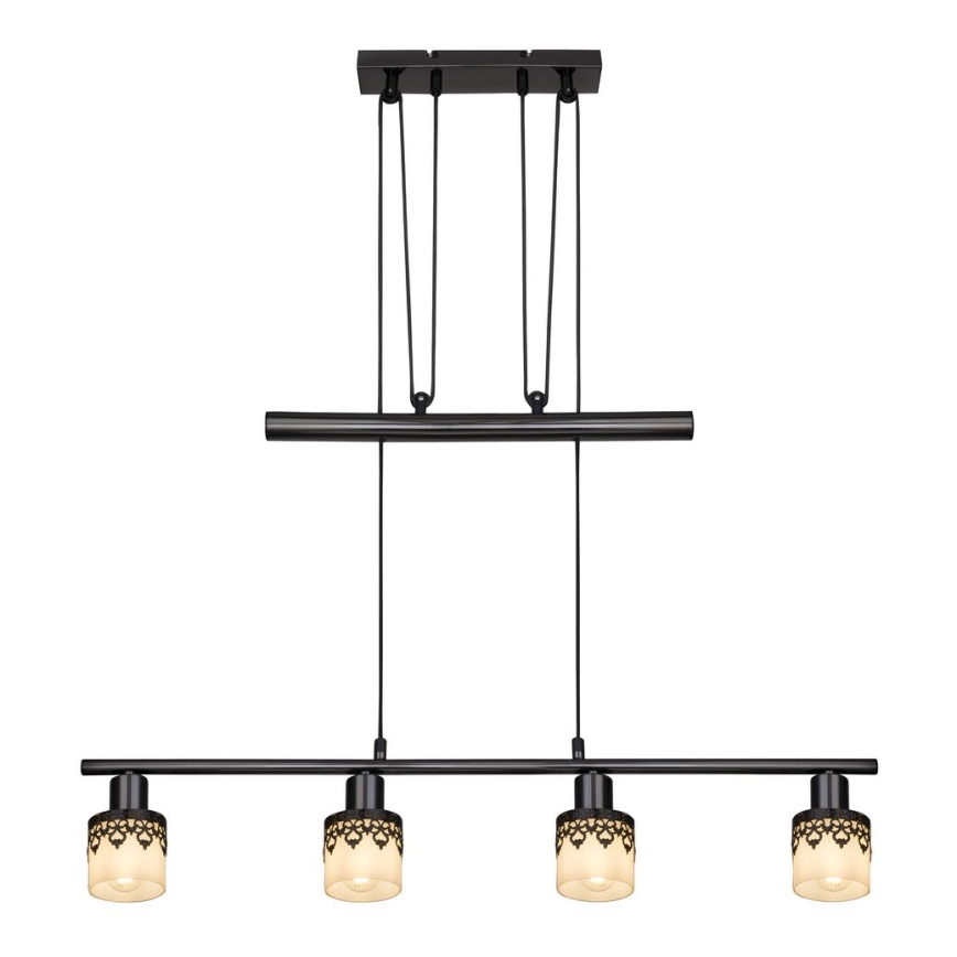 Rabalux 5345 - Candelabro num fio LACEY 4xE14/40W/230V