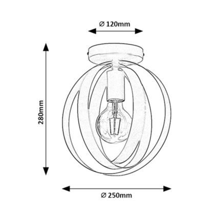 Rabalux - Candeeiro de mesa 1xE27/40W/230V