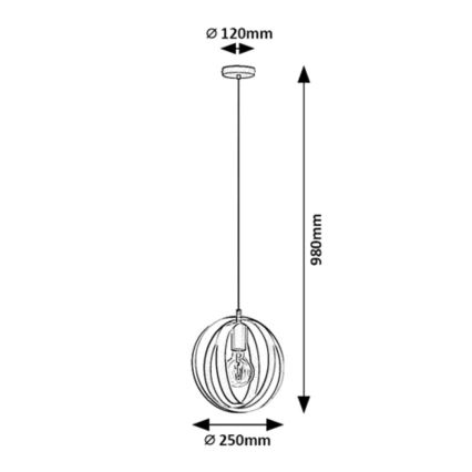 Rabalux - Candelabro suspenso 1xE27/40W/230V