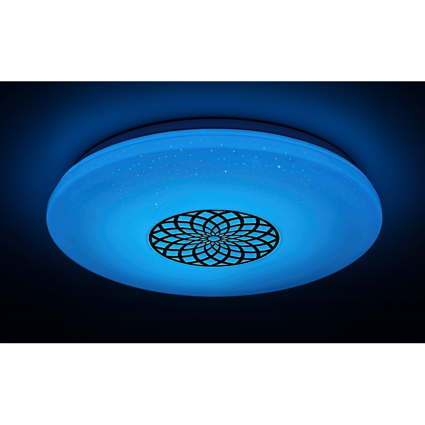 Rabalux - Iluminação de teto LED RGB com regulação LED/24W/230V 3000-6500K Wi-Fi Tuya diâmetro 39,5 cm + comando