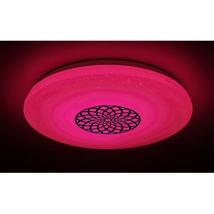 Rabalux - Iluminação de teto LED RGB com regulação LED/24W/230V 3000-6500K Wi-Fi Tuya diâmetro 39,5 cm + comando