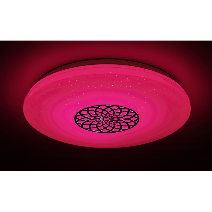 Rabalux - Iluminação de teto LED RGB com regulação LED/24W/230V 3000-6500K Wi-Fi Tuya diâmetro 39,5 cm + comando