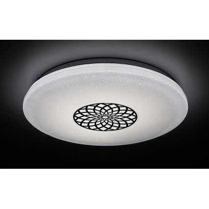 Rabalux - Iluminação de teto LED RGB com regulação LED/24W/230V 3000-6500K Wi-Fi Tuya diâmetro 39,5 cm + comando
