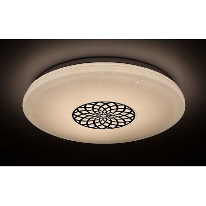 Rabalux - Iluminação de teto LED RGB com regulação LED/24W/230V 3000-6500K Wi-Fi Tuya diâmetro 39,5 cm + comando