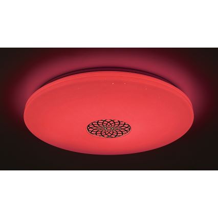 Rabalux - Iluminação de teto LED RGB com regulação LED/40W/230V 3000-6500K Wi-Fi Tuya diâmetro 60 cm + comando