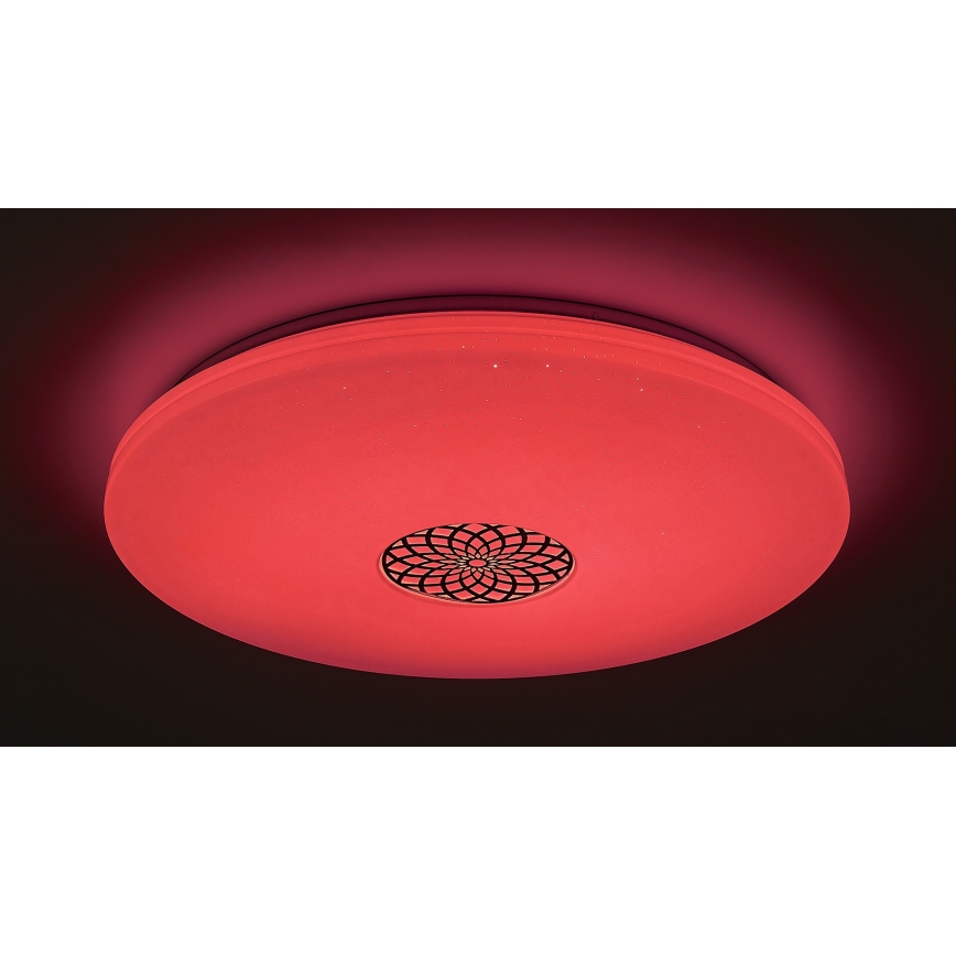 Rabalux - Iluminação de teto LED RGB com regulação LED/40W/230V 3000-6500K Wi-Fi Tuya diâmetro 60 cm + comando