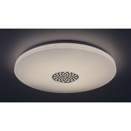 Rabalux - Iluminação de teto LED RGB com regulação LED/40W/230V 3000-6500K Wi-Fi Tuya diâmetro 60 cm + comando