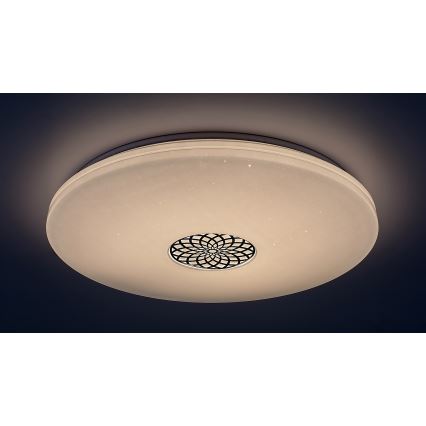 Rabalux - Iluminação de teto LED RGB com regulação LED/40W/230V 3000-6500K Wi-Fi Tuya diâmetro 60 cm + comando