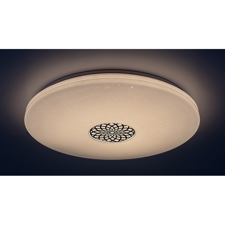 Rabalux - Iluminação de teto LED RGB com regulação LED/40W/230V 3000-6500K Wi-Fi Tuya diâmetro 60 cm + comando