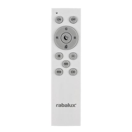 Rabalux - Iluminação de teto LED RGB com regulação LED/40W/230V 3000-6500K Wi-Fi Tuya diâmetro 60 cm + comando