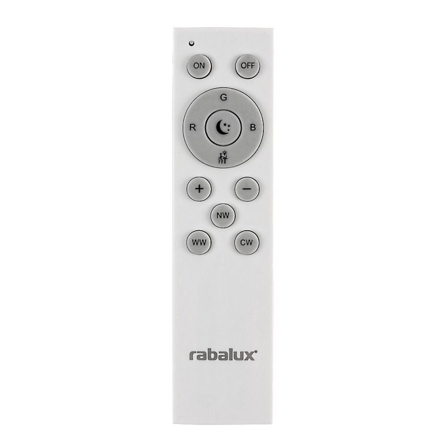 Rabalux - Iluminação de teto LED RGB com regulação LED/40W/230V 3000-6500K Wi-Fi Tuya diâmetro 60 cm + comando