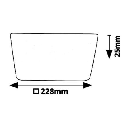 Rabalux - Luminária de Embutir LED OLEG LED/24W/230V IP65
