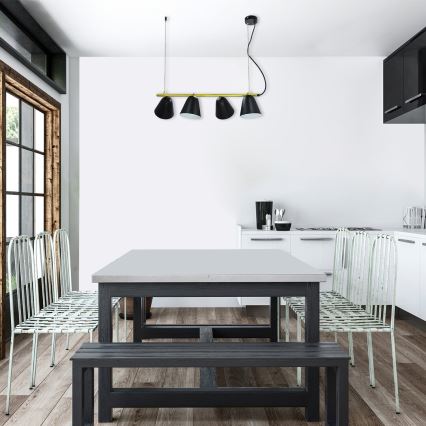 Rabalux 5377 - Candelabro num fio ALTDER 4xE14/40W/230V