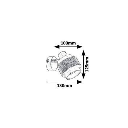 Rabalux 5379 - Foco de parede BASIL 1xE14/40W/230V