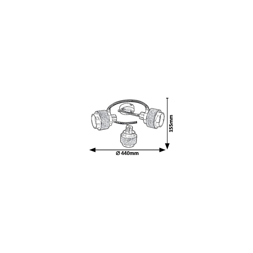 Rabalux 5381 - Foco BASIL 3xE14/40W/230V