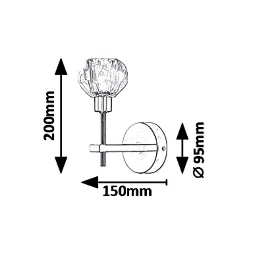 Rabalux 5394 - Luz de parede KASSIA 1xG9/5W/230V