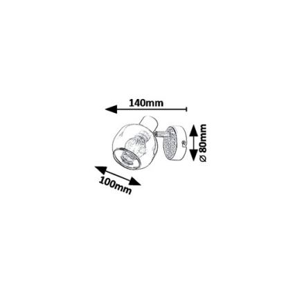 Rabalux 5397 - Foco de parede SALAZAR 1xE14/40W/230V