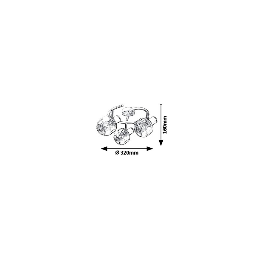 Rabalux 5399 - Foco SALAZAR 3xE14/40W/230V