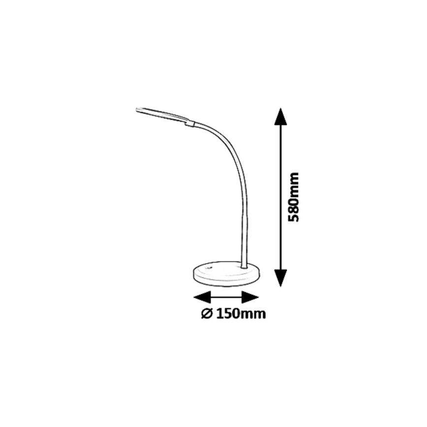 Rabalux 5429 - LED Candeeiro de mesa de toque fosco TIMOTHY LED/7,5W/230V