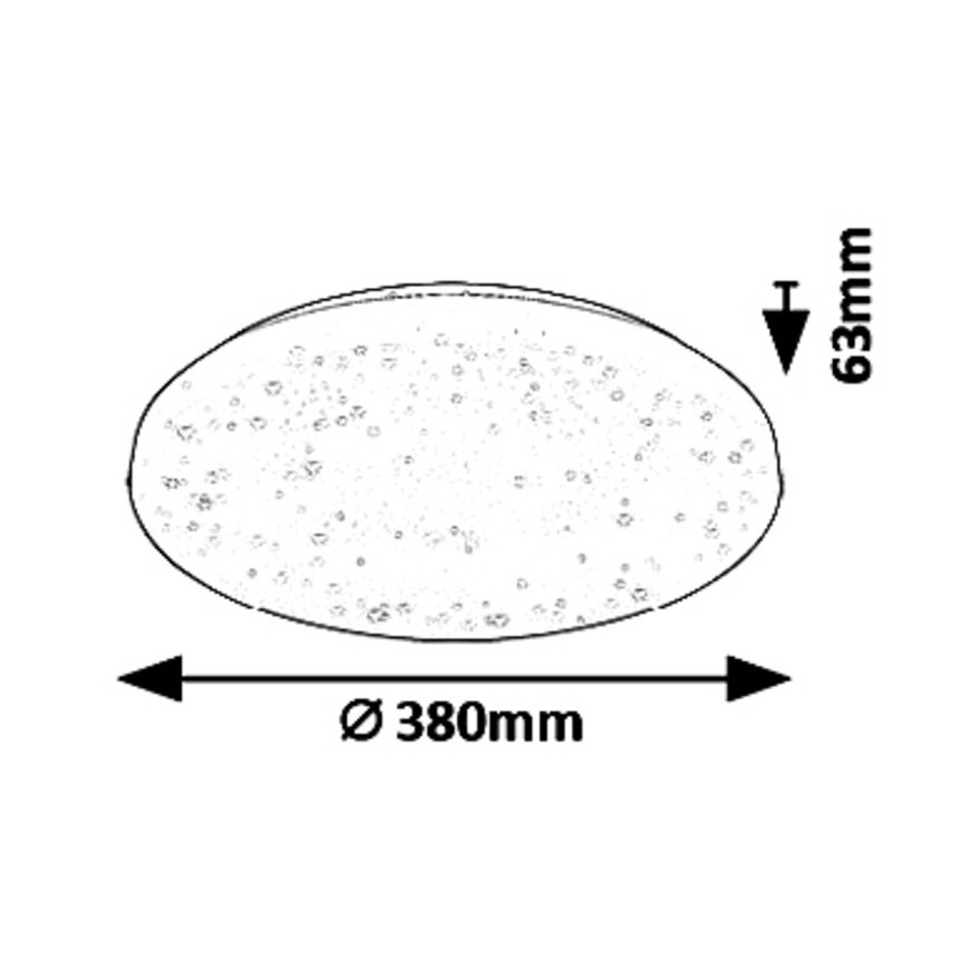 Rabalux - Iluminação de teto LED LED/32W/230V diâmetro 38 cm