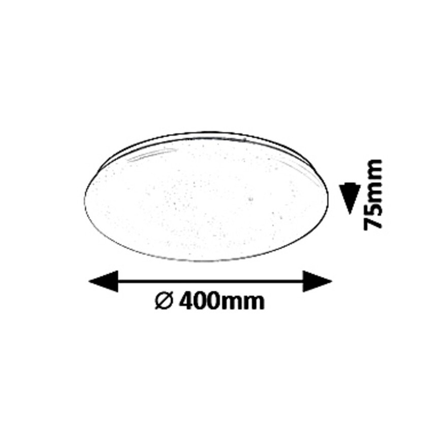 Rabalux - Candeeiro de tecto LED regulável LED/36W/230V + comando remoto 3000K–6500K Ø 40 cm