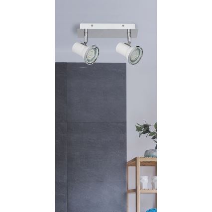 Rabalux - Foco LED para casa de banho 2xGU10/4,5W/230V IP44