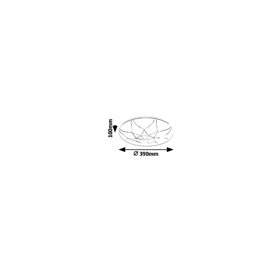 Rabalux - Candeeiro de tecto LED dimerizável LED/24W/230V Wi-Fi 3000-6500K + controlo remoto Ø 39 cm