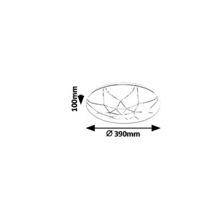 Rabalux 5540 - Luz de teto fosca LED DAMIEN LED/24W/230V