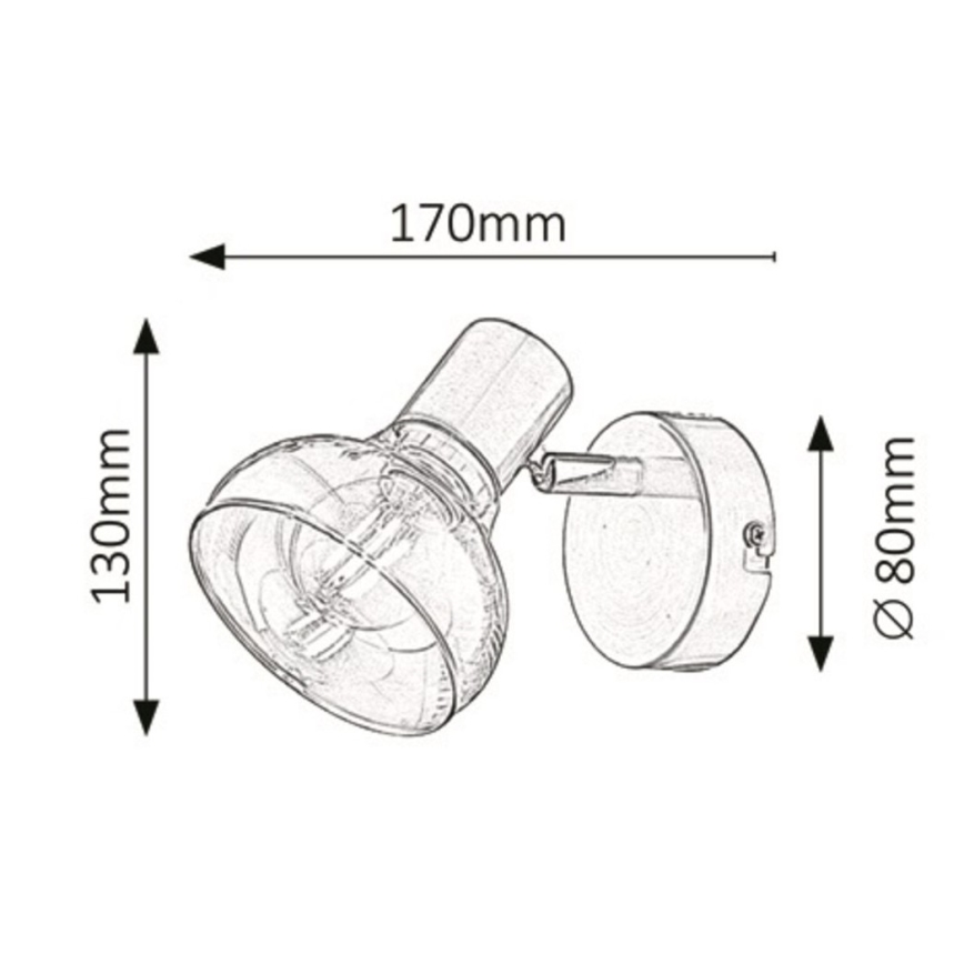 Rabalux - Luz de parede 1xE14/40W/230V dourado
