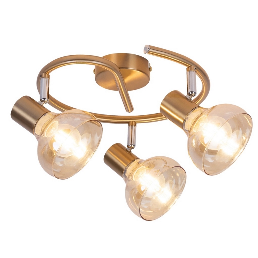 Rabalux 5549 - Foco HOLLY 3xE14/40W/230V dourado