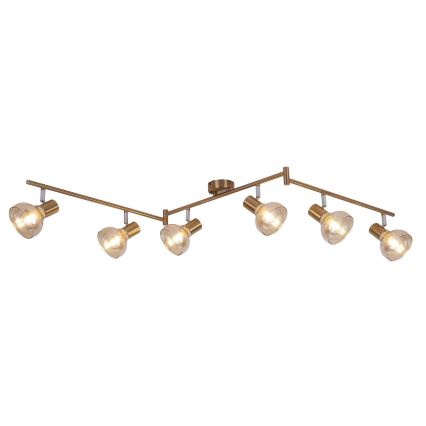 Rabalux 5553 - Foco HOLLY 6xE14/40W/230V dourado