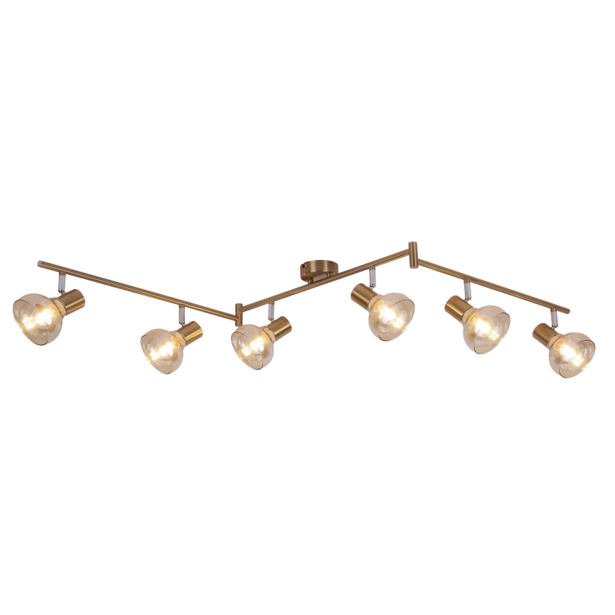 Rabalux 5553 - Foco HOLLY 6xE14/40W/230V dourado