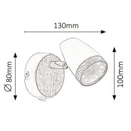 Rabalux - Luz de parede LED LED/4W/230V