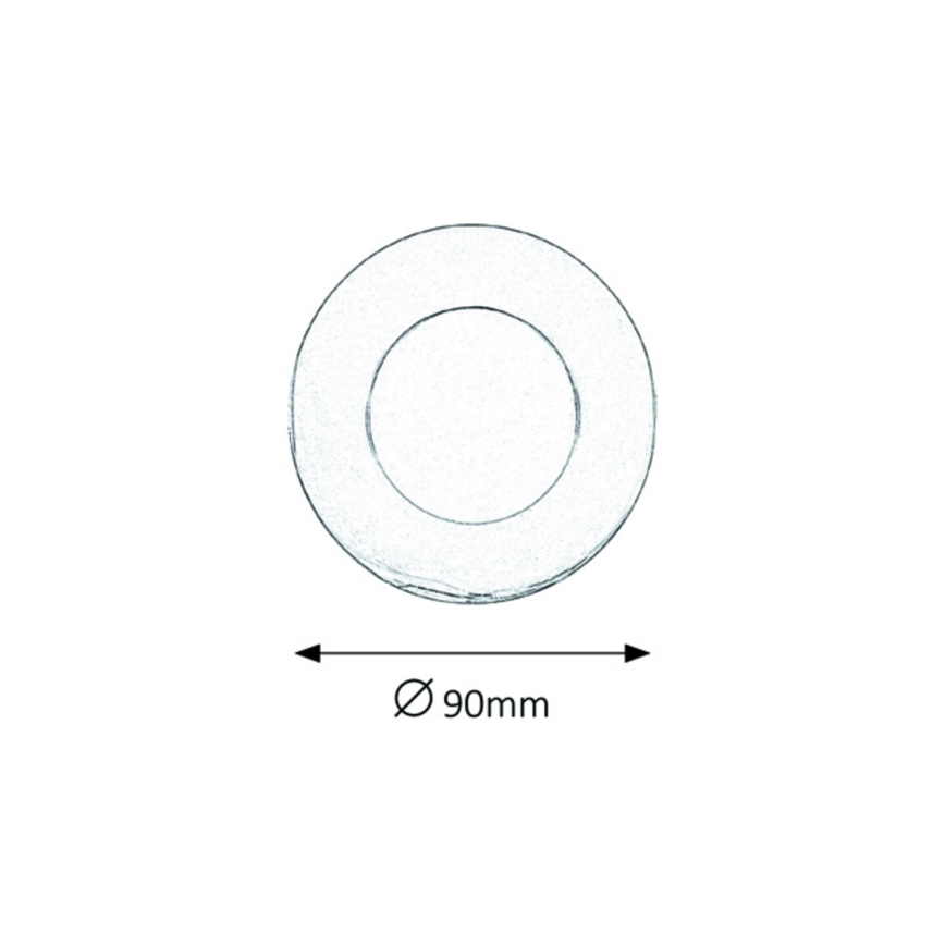 Rabalux - Foco de encastrar LED de casa de banho LED/3W/230V 4000K IP44